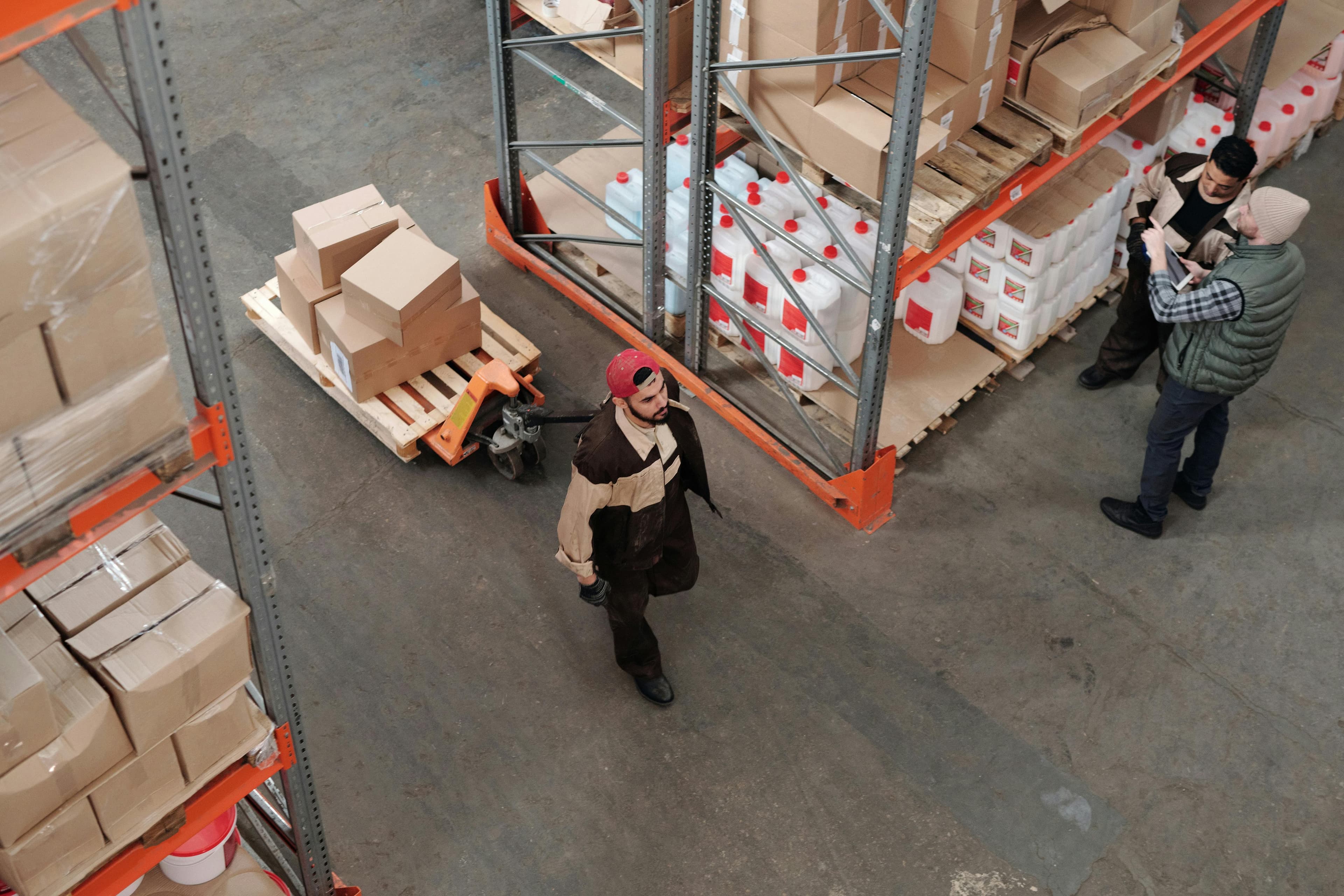 Modern Warehouse with Storage Racks